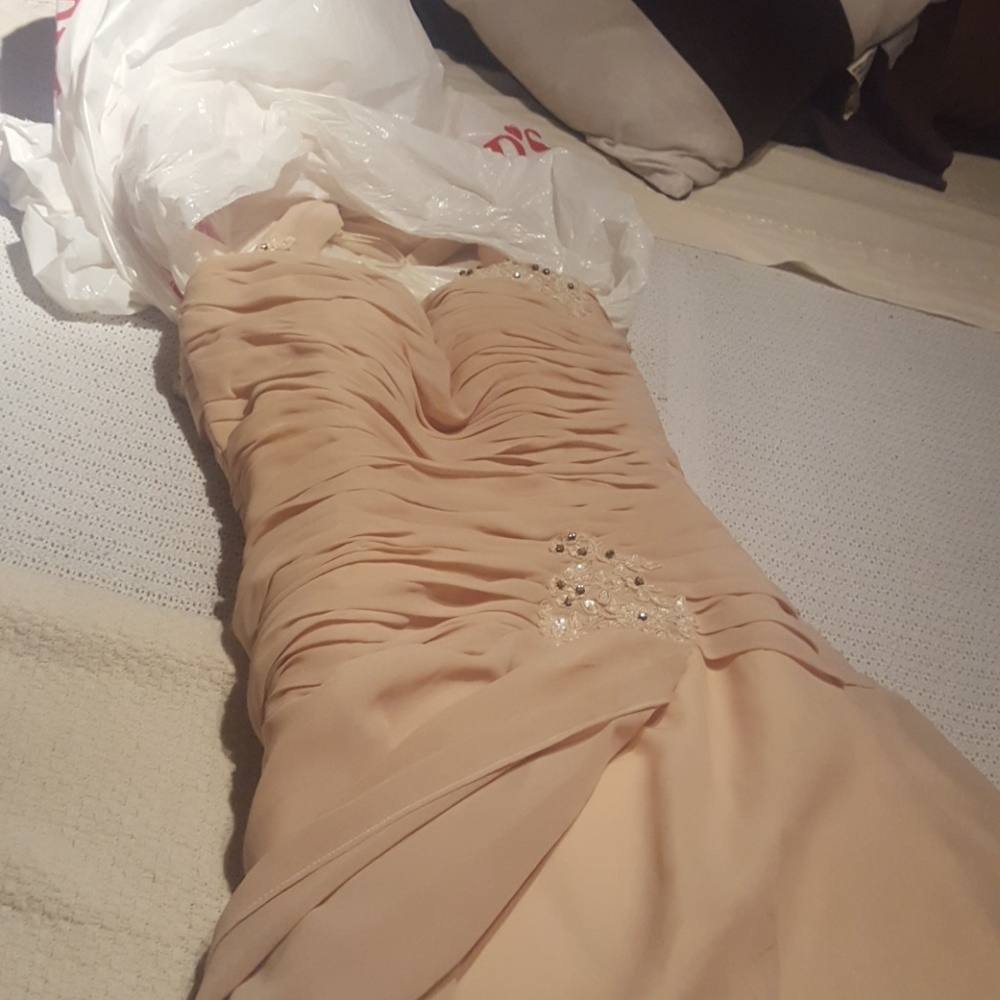 Worn once prom gown with lace up back
